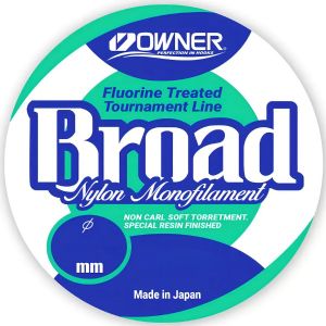 Linha Monofilamento Owner Broad 0,60mm 48lb/22kg C/ 300 M